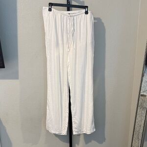 H&M White Wide Leg Pants